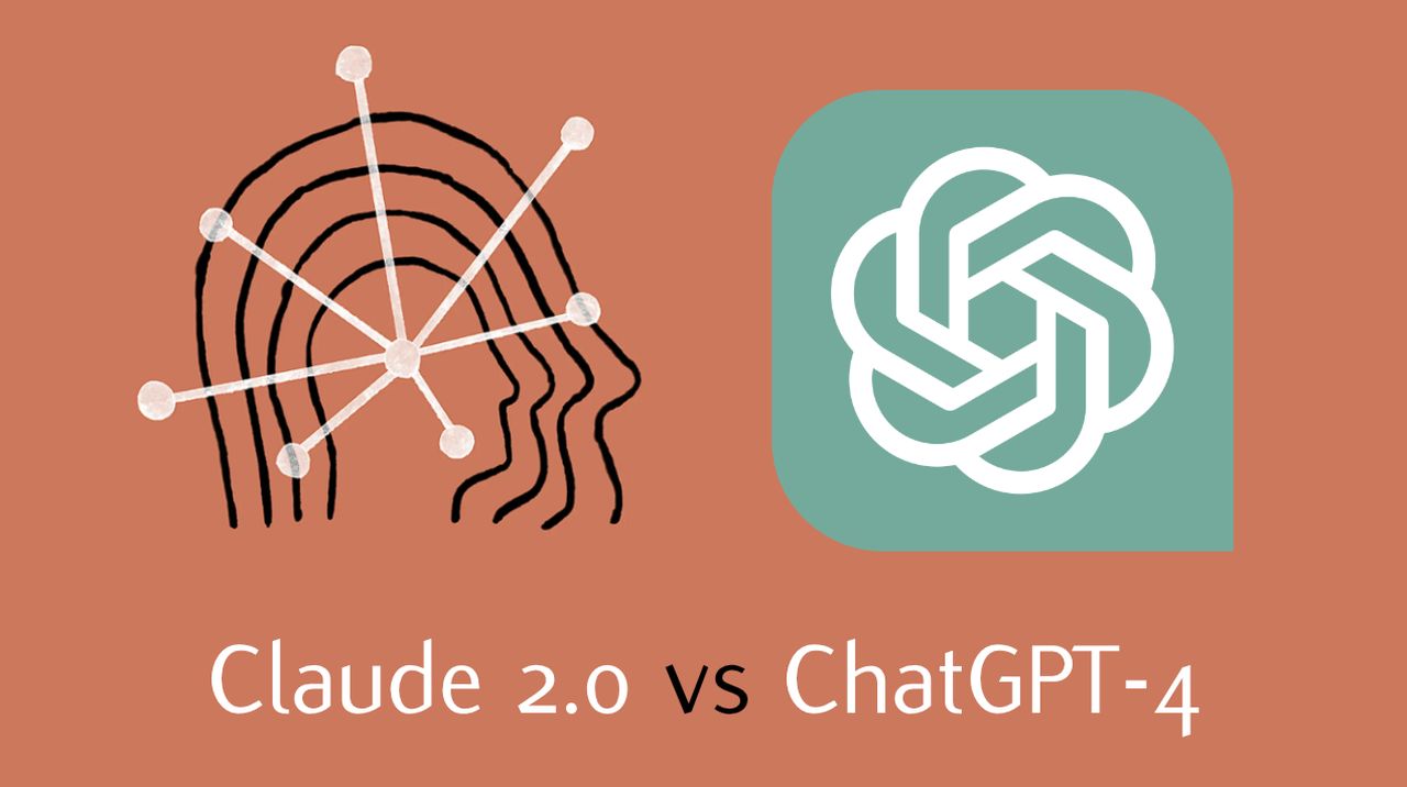 A graphic comparing the features and capabilities of ChatGPT and Claude.