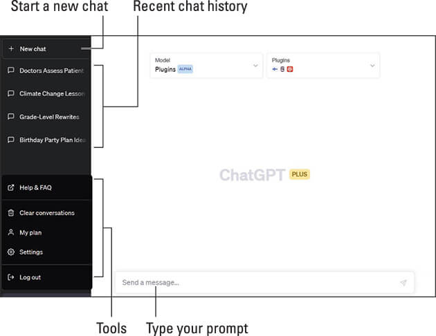 A screenshot showing the user interface for ChatGPT in 2026.